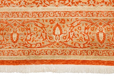 Lot 80 - A FINE TABRIZ DESIGN CARPET