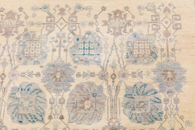Lot 19 - A FINE CARPET OF SHAH ABBAS DESIGN