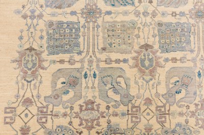 Lot 19 - A FINE CARPET OF SHAH ABBAS DESIGN