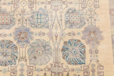 Lot 19 - A FINE CARPET OF SHAH ABBAS DESIGN