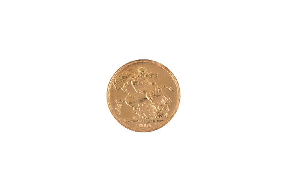 Lot 174 - EDWARD VII - FULL SOVEREIGN GOLD COIN DATED 1910