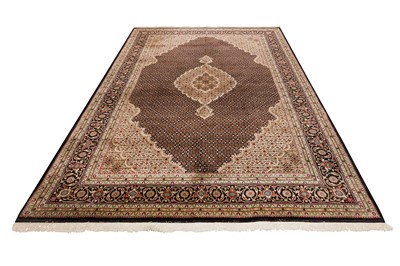 Lot 71 - A FINE INDO-TABRIZ CARPET