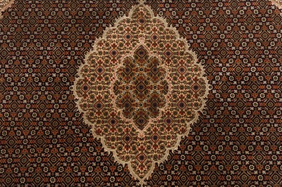 Lot 71 - A FINE INDO-TABRIZ CARPET