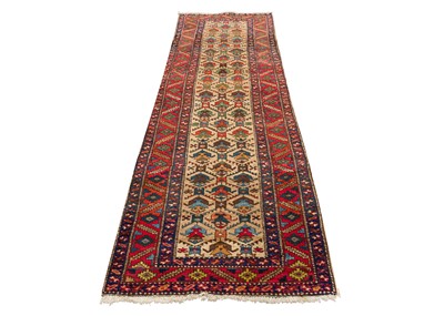Lot 72 - A FINE HERIZ RUNNER, NORTH-WEST PERSIA