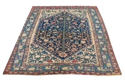 Lot 21 - AN ANTIQUE SENNEH RUG, WEST PERSIA