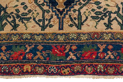 Lot 21 - AN ANTIQUE SENNEH RUG, WEST PERSIA
