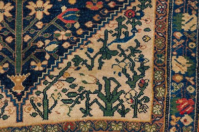 Lot 21 - AN ANTIQUE SENNEH RUG, WEST PERSIA