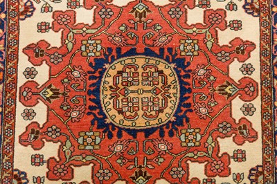 Lot 34 - A FINE ANTIQUE TAFRESH RUG, WEST PERSIA