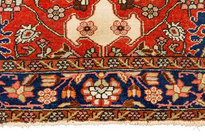 Lot 34 - A FINE ANTIQUE TAFRESH RUG, WEST PERSIA