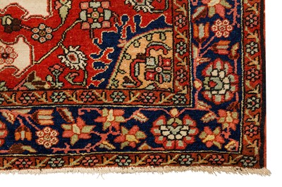 Lot 34 - A FINE ANTIQUE TAFRESH RUG, WEST PERSIA