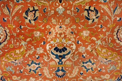 Lot 55 - A FINE ANTIQUE TABRIZ RUG, NORTH-WEST PERSIA