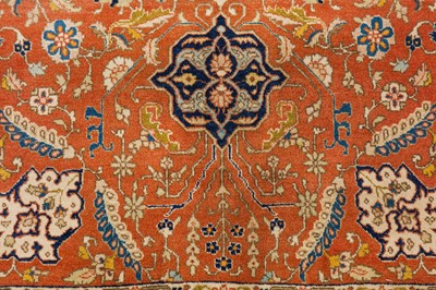 Lot 55 - A FINE ANTIQUE TABRIZ RUG, NORTH-WEST PERSIA
