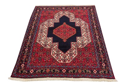 Lot 6 - A FINE SENNEH RUG, WEST PERSIA