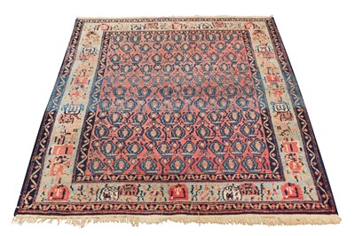 Lot 28 - A FINE SENNEH RUG, WEST PERSIA