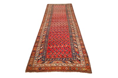Lot 57 - AN ANTIQUE KARABAGH RUNNER, SOUTH CAUCASUS