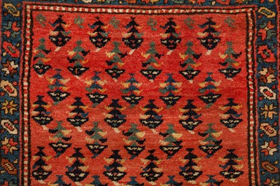 Lot 57 - AN ANTIQUE KARABAGH RUNNER, SOUTH CAUCASUS