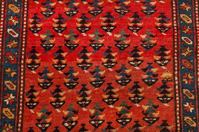 Lot 57 - AN ANTIQUE KARABAGH RUNNER, SOUTH CAUCASUS