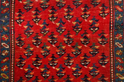Lot 57 - AN ANTIQUE KARABAGH RUNNER, SOUTH CAUCASUS