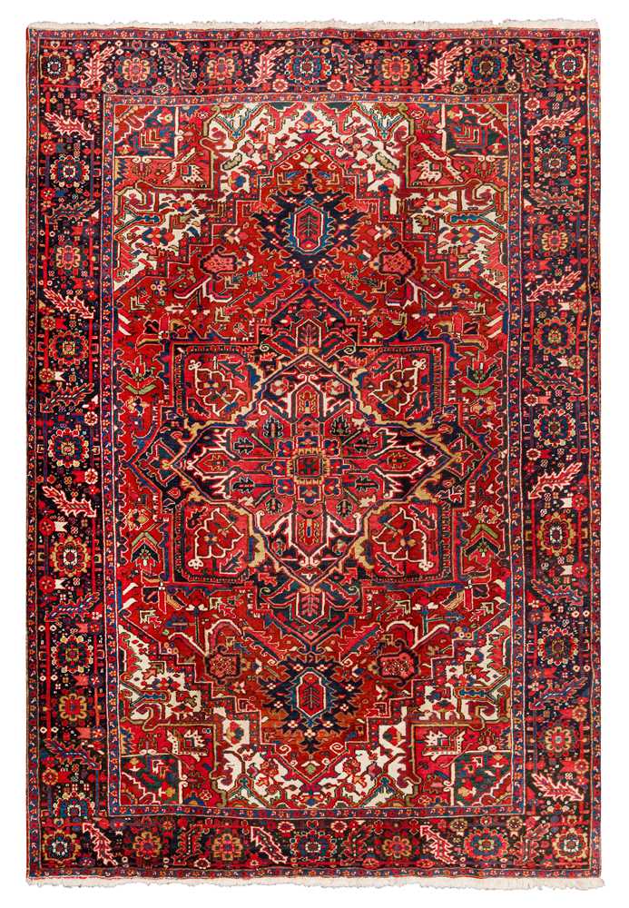 Lot 59 - A FINE HERIZ CARPET, NORTH-WEST PERSIA