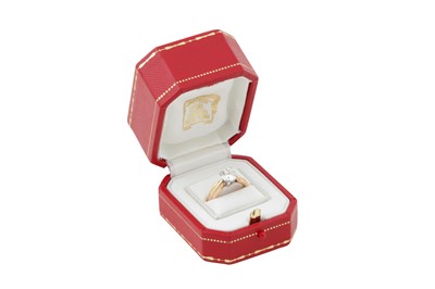 Lot 98 - CARTIER Ι A SINGLE-STONE DIAMOND RING