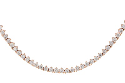 Lot 86 - A DIAMOND CHOKER NECKLACE