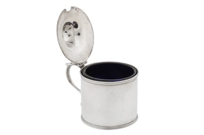 Lot 441 - A George III sterling silver mustard pot, London 1790 by Thomas Howell of Bath (probably)