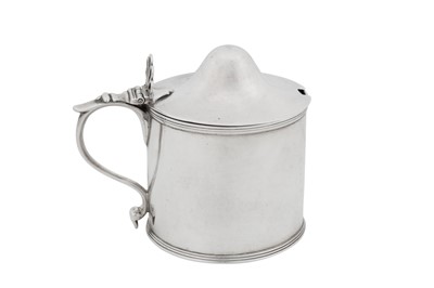 Lot 441 - A George III sterling silver mustard pot, London 1790 by Thomas Howell of Bath (probably)