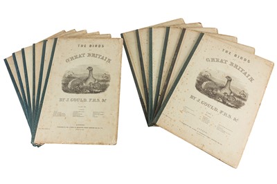 Lot 198 - JOHN GOULD (BRITISH, 1804-1881) BIRDS OF GREAT BRITAIN. 25 ORIGINAL PARTS