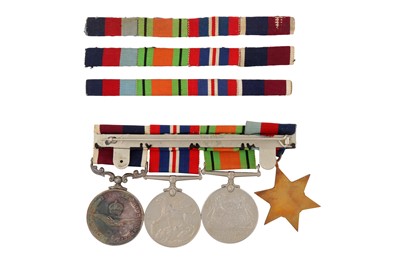 Lot 2 - A WWII TO QEII SERVICE MEDAL GROUP