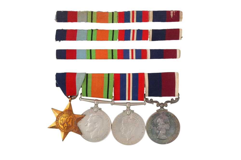 Lot 2 - A WWII TO QEII SERVICE MEDAL GROUP