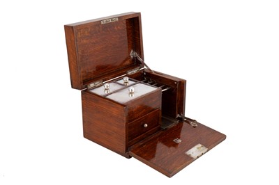 Lot 449 - An Edwardian oak smoker's companion