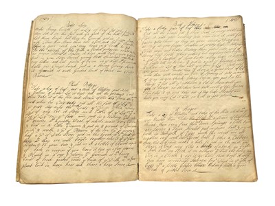 Lot 95 - Cookery Recipe Manuscript Book