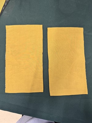 Lot 135 - TWO CHINESE SILK EMBROIDERED RANK BADGES, BUZI