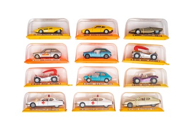 Lot 438 - A GROUP OF TWELVE PILEN DIECAST CARS