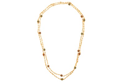 Lot 166 - TWO ENAMEL NECKLACES