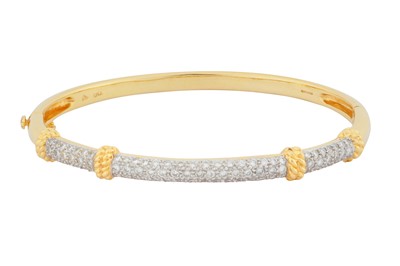 Lot 286 - A diamond bangle, circa 2000