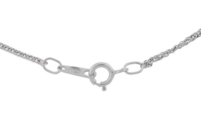 Lot 187 - A diamond cross pendant necklace