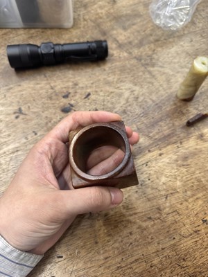 Lot 92 - THREE CHINESE ARCHAISTIC JADE CARVINGS