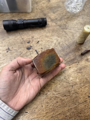 Lot 92 - THREE CHINESE ARCHAISTIC JADE CARVINGS