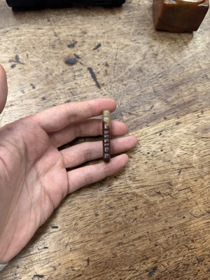 Lot 92 - THREE CHINESE ARCHAISTIC JADE CARVINGS