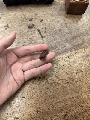 Lot 92 - THREE CHINESE ARCHAISTIC JADE CARVINGS