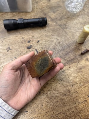 Lot 92 - THREE CHINESE ARCHAISTIC JADE CARVINGS