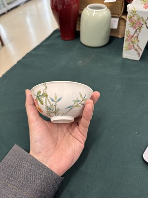 Lot 931 - A CHINESE FAMILLE-ROSE 'BITTER MELON' BOWL