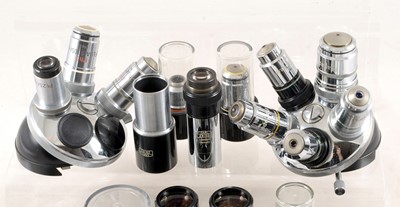 Lot 436 - Zeiss Microscope Objectives & Eyepieces.