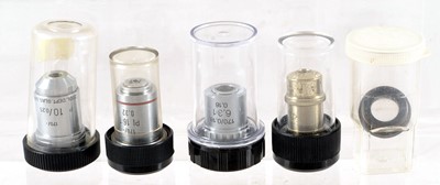 Lot 453 - 12 Various Microscope Objectives.