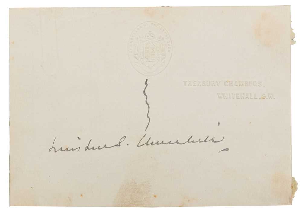 Lot 75 - Autograph Collection.- Incl. Winston Churchill