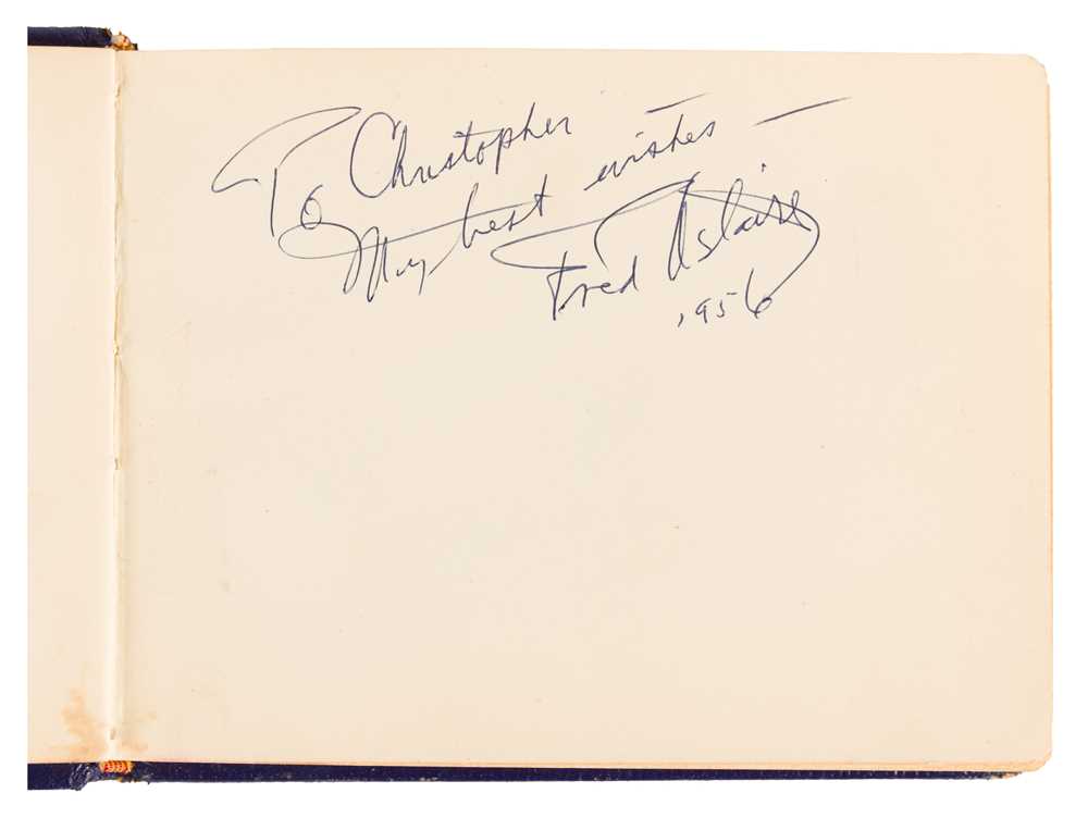 Lot 41 - Autograph Album.- Incl. Fred Astaire