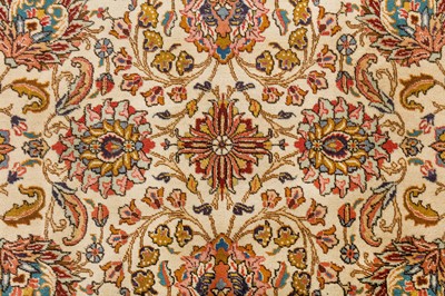 Lot 27 - A FINE SIGNED TABRIZ CARPET, NORTH-WEST PERSIA