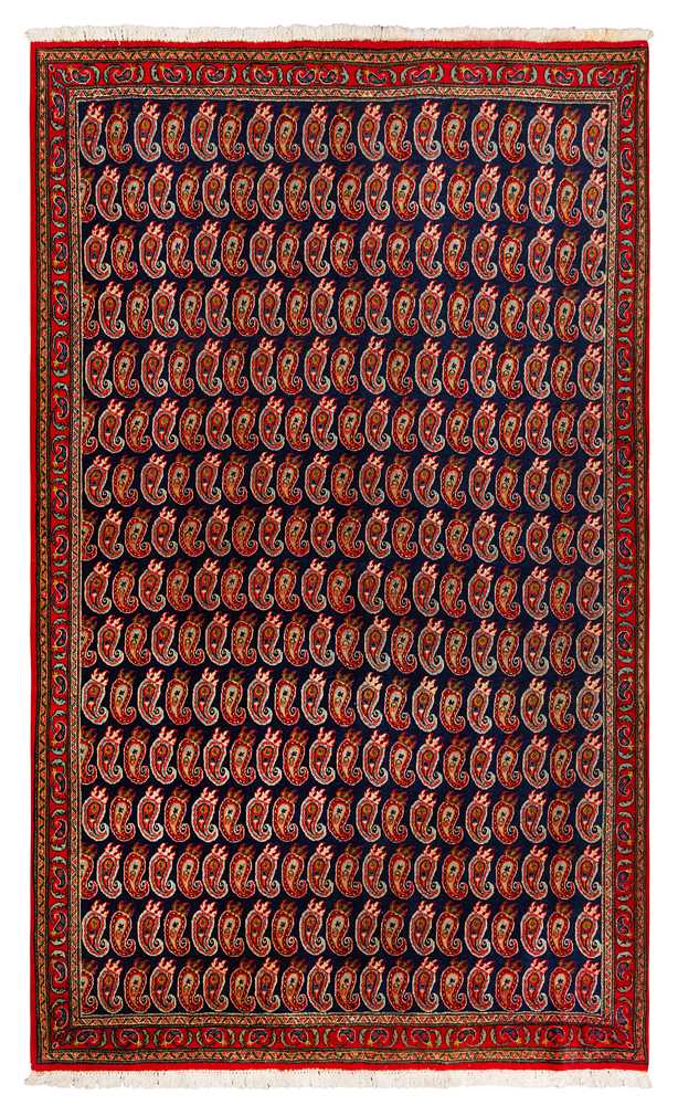 Lot 60 - A FINE QUM RUG, CENTRAL PERSIA