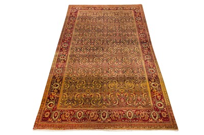 Lot 22 - AN ANTIQUE AGRA RUG, NORTH INDIA